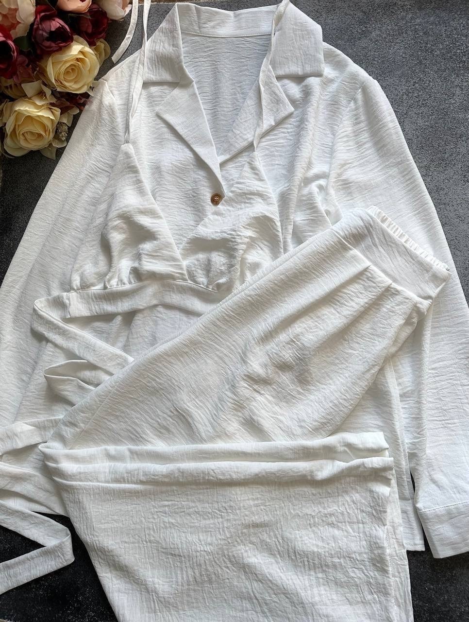 женские костюмы,брючный костюм с топом,костюм женский брючный,костюм пышные штаны и топик,женский костюм из двух предметов