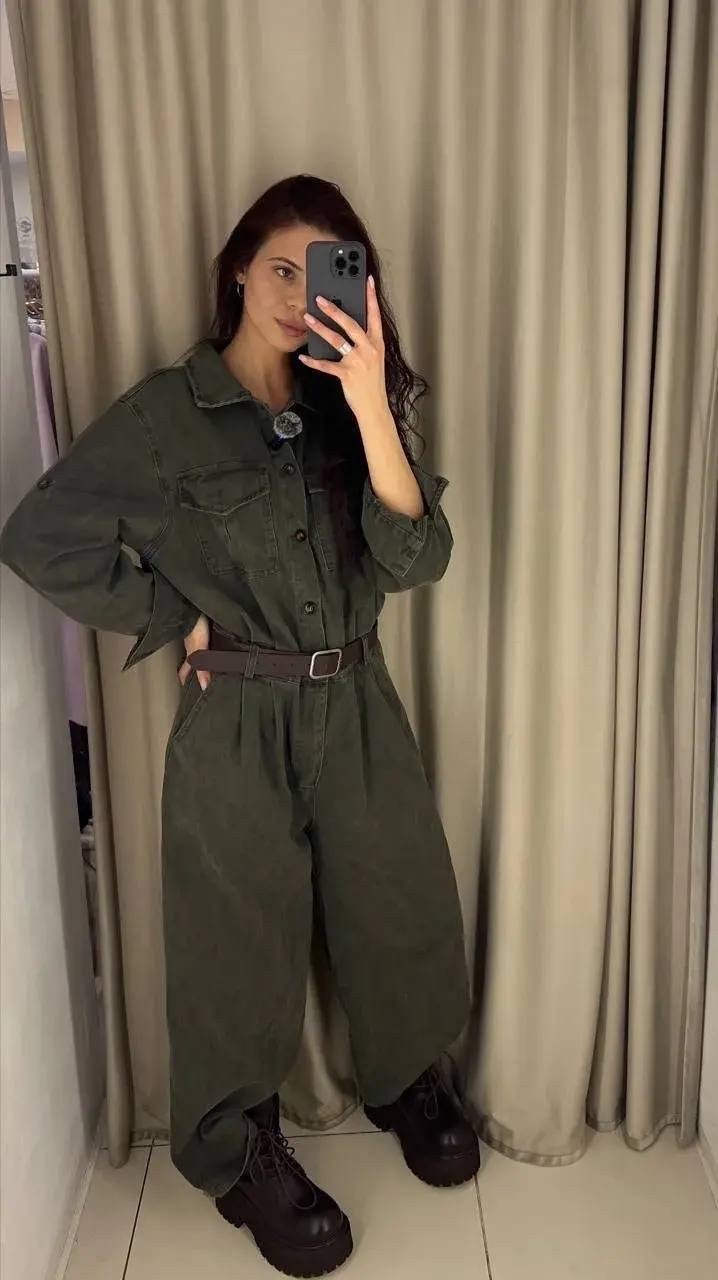 комбинезон женский,комбинезон милитари,комбинезон davydoff 8014 хаки,комбинезон,комбинезон женский хаки