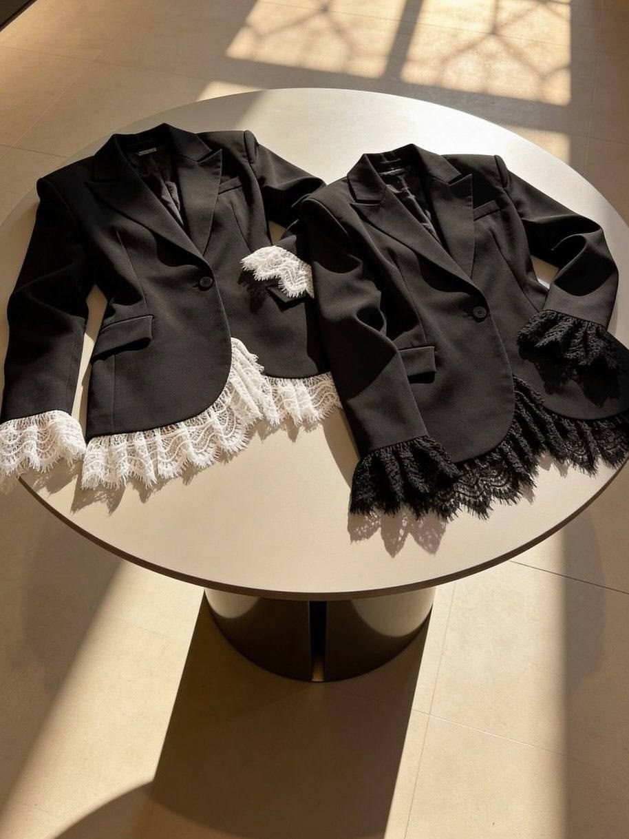 жакет,жакет и пиджак,женский пиджак,жакет приталенный,пиджак с кружевом