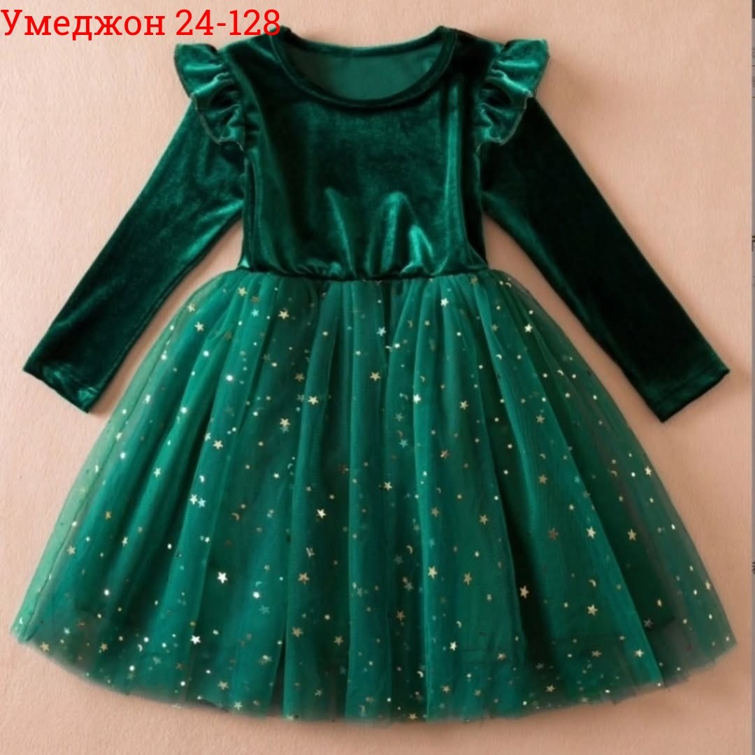 платья для девочек,изумрудное платье для девочки,детские платья для девочек,бархатное платье для девочки,новогоднее платье