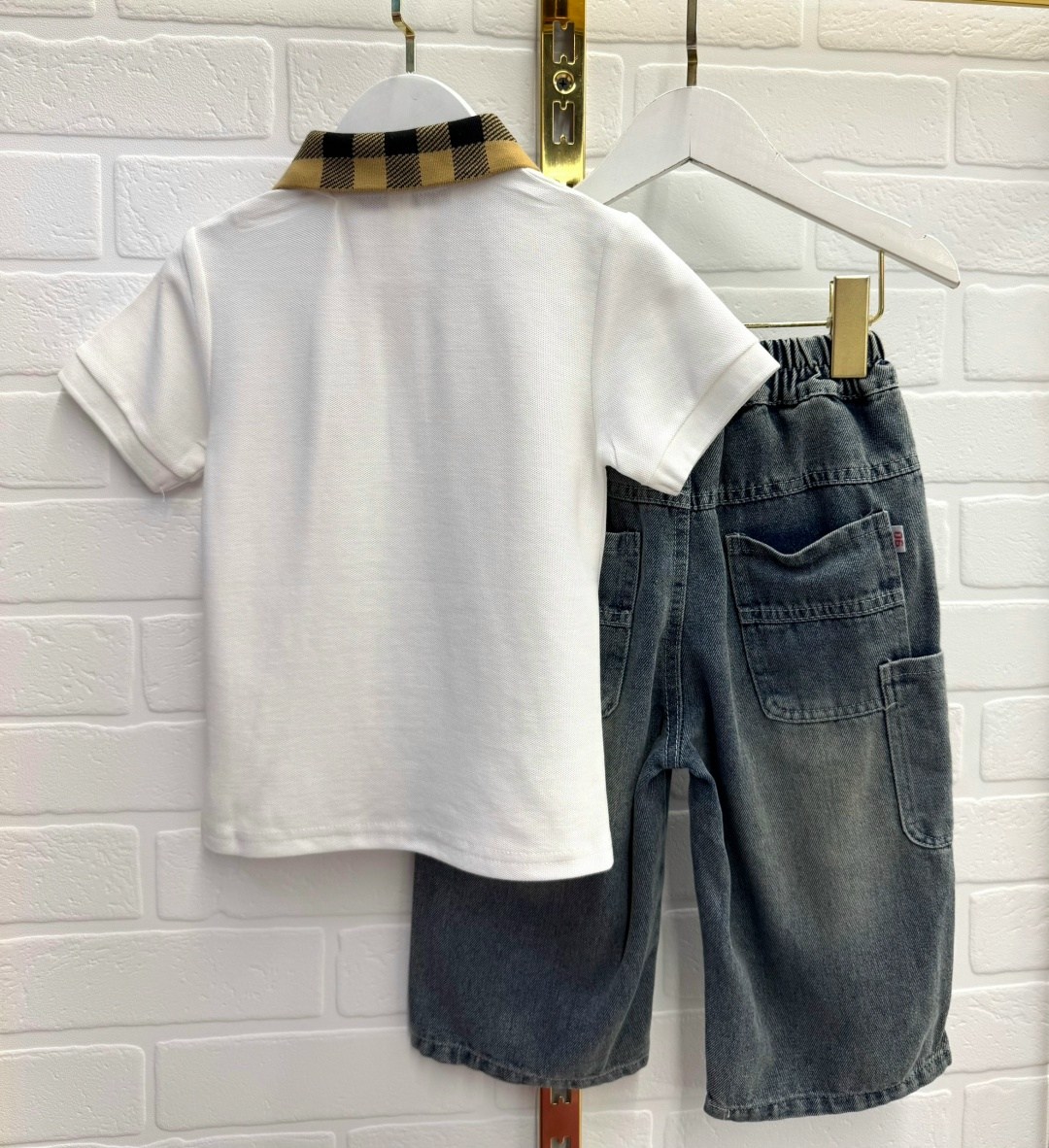 поло burberry,polo burberry,рубашка-поло burberry kids vintage check, белый,футболка burberry