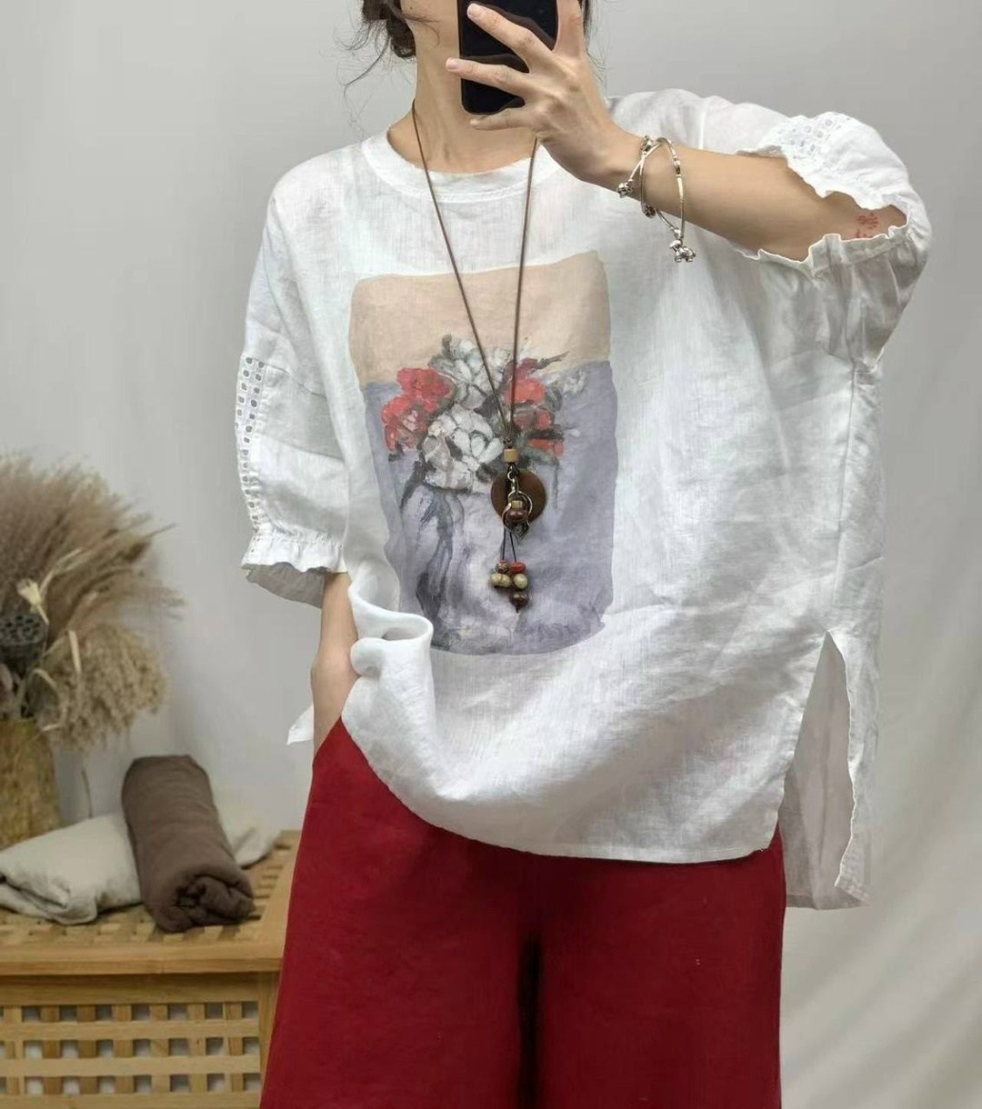 блузка с вышивкой,женские льняные футболки,льняные блузки с вышивкой,летняя блузка,блузка с вышивкой бохо