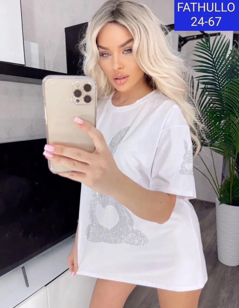 футболки женская,футболка оверсайз со стразам,футболка оверсайз базовая со стразами,футболка со стразами женская,