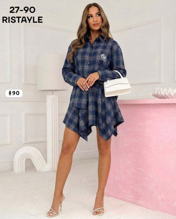 платье рубашка в клетку,женское платье в клетку,теплое платье рубашка в клетку,костюм с юбкой и рубашкой,костюм в клетку