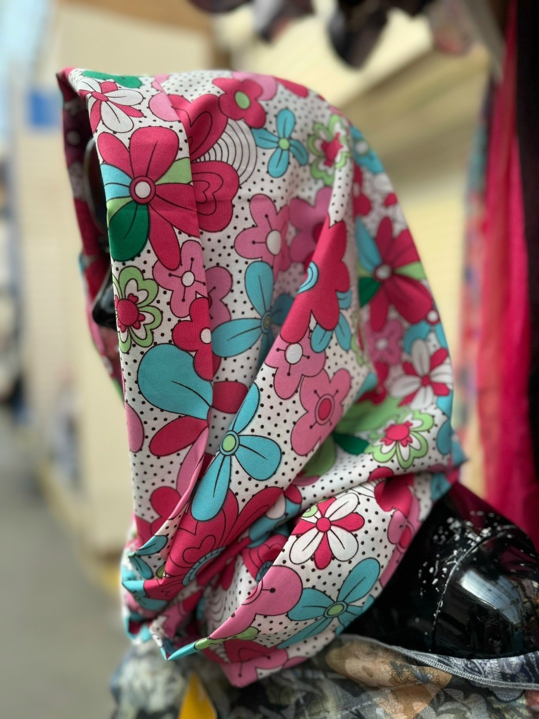 платки женские,платки и шарфы,шарф снуд,шарф снуд женский,платок в горох