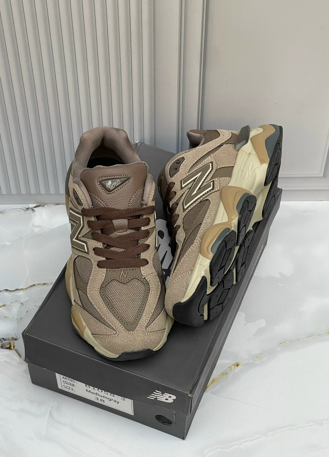 кроссовки new balance 9060,кроссовки new balance 9060 бежевые,кроссовки new balance,кроссовки new balance 9060 'mushroom' коричневый,new balance 9060