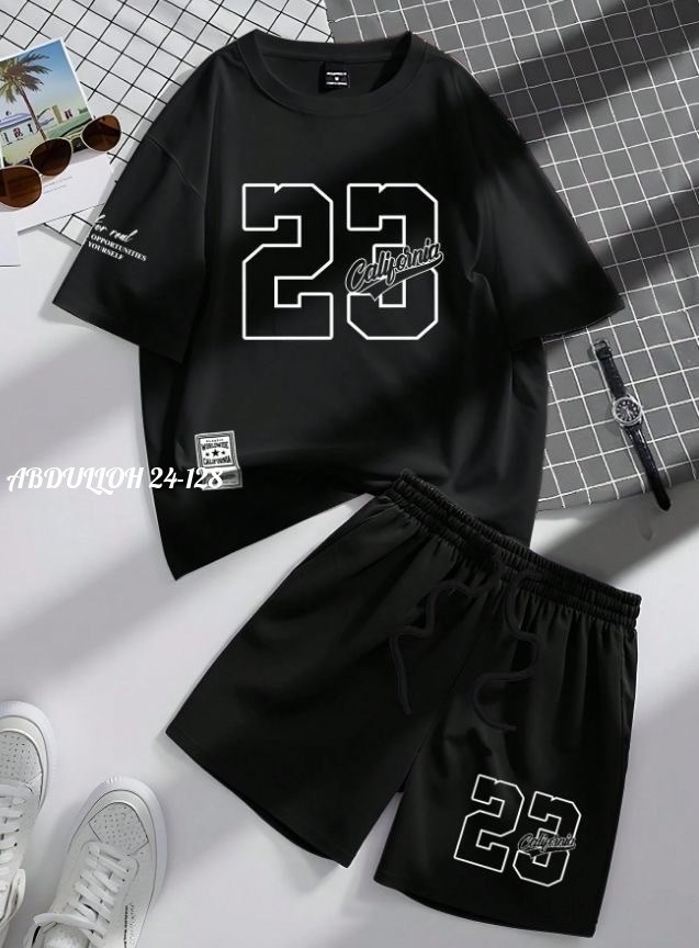 мужской повседневный спортивный костюм,спортивный костюм мужской летний,модная ,мужские спортивные костюмы,летний спортивный костюм с футболкой и шортами