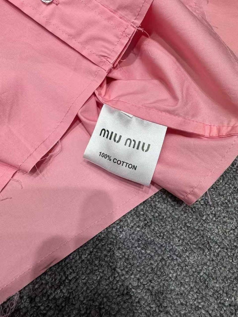 женская рубашка,рубашка miu miu,рубашка,розовая рубашка,рубашка женская розовая