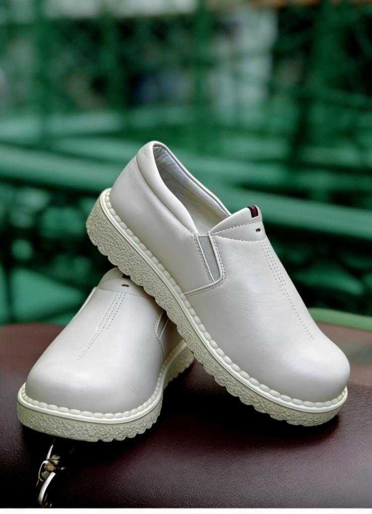 ,мокасины детские белые,повседневная ,защитная ,поварская