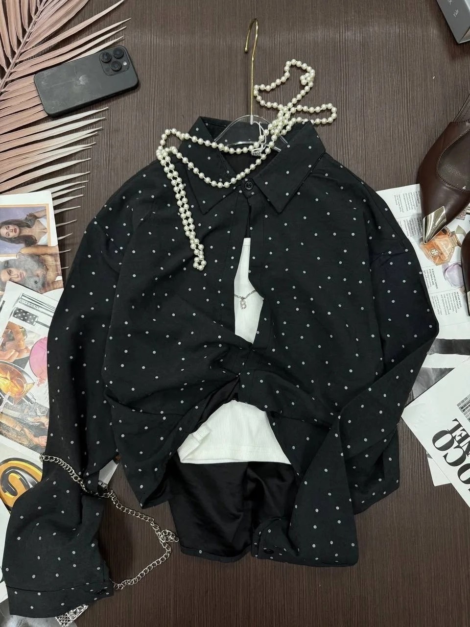 женская блузка с бантом с высоким манжетом розовая горох,женская блузка,блузка с бантом,женские рубашки,женские блузки и рубашки