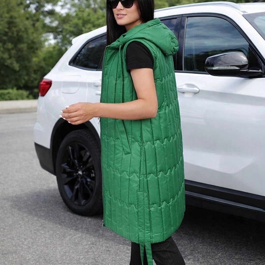 жилетка удлиненная,жилет удлиненный,жилетка женская,жилет женский,жилетка с капюшоном