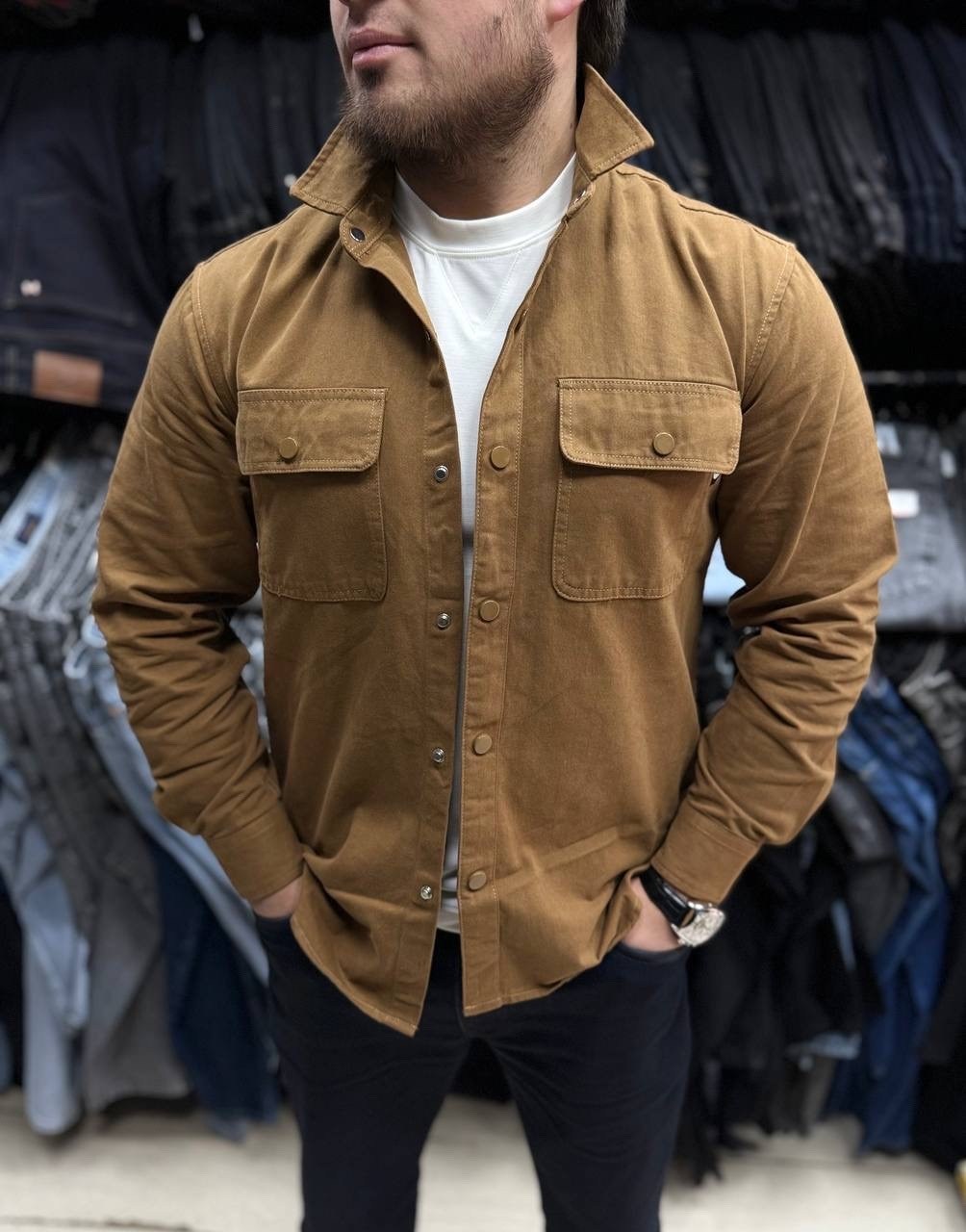 коричневая рубашка,рубашка мужская,мужская рубашка из замши,вельветовая рубашка,рубашка