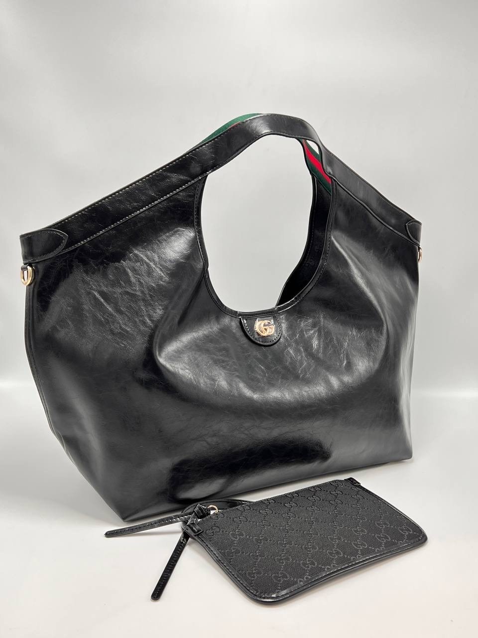 сумка хобо кожаная гуччи,сумки женская,сумка,черная кожаная сумка,кожаная сумка