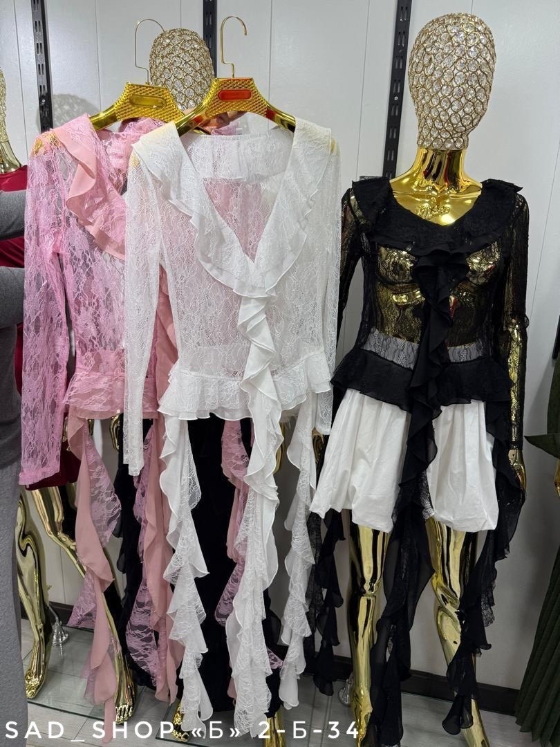 стильная блузка,блузка кружевная,нарядная блузка с воланами,блузка женская,объемная блузка с акцентными рюшами