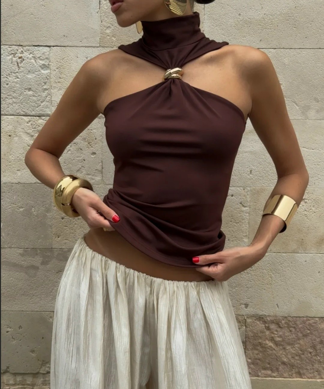 стильные наряды,одежда стильная,мода одежда,топ на завязках