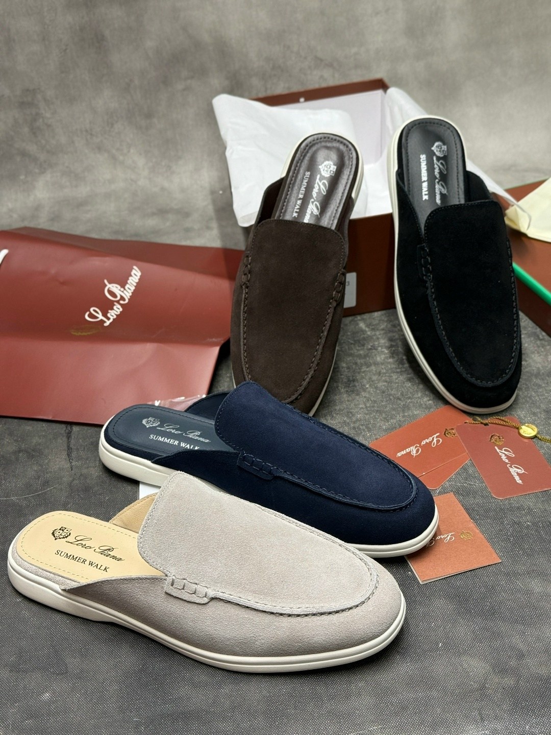 мюли loro piana,мужские замшевые лоферы loro piana summer walk - grey,лоферы loro piana мужские,лоферы loro piana,мюли лоро пиано мужские