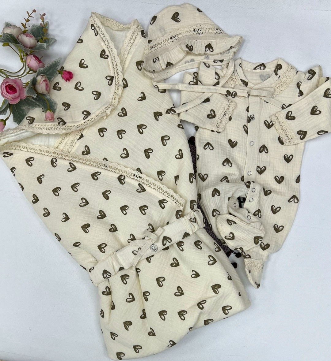 комплект на выписку,одежда для новорожденного,комплект на выписку новорожденного,комплект для новорожденного,муслиновый комплект на выписку