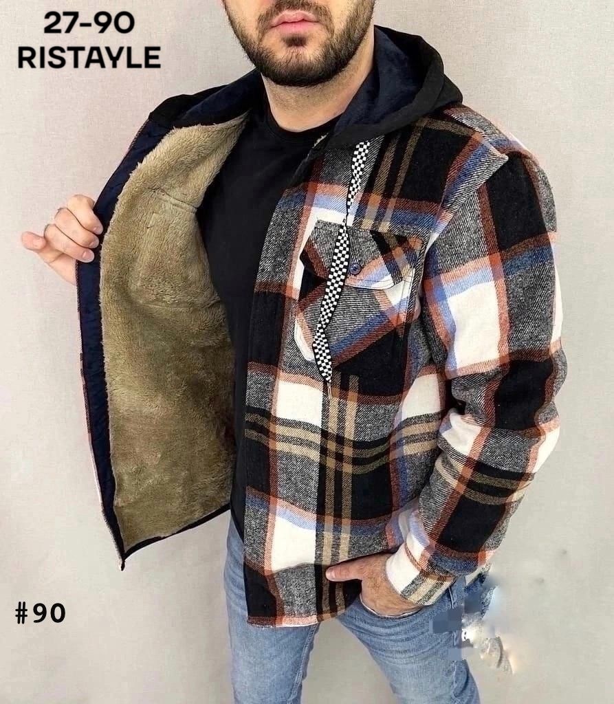 рубашка на меху,рубашка куртка в клетку теплая с капюшоном,рубашка теплая мужская,утепленная рубашка,рубашка утепленная на меху зимняя в клетку