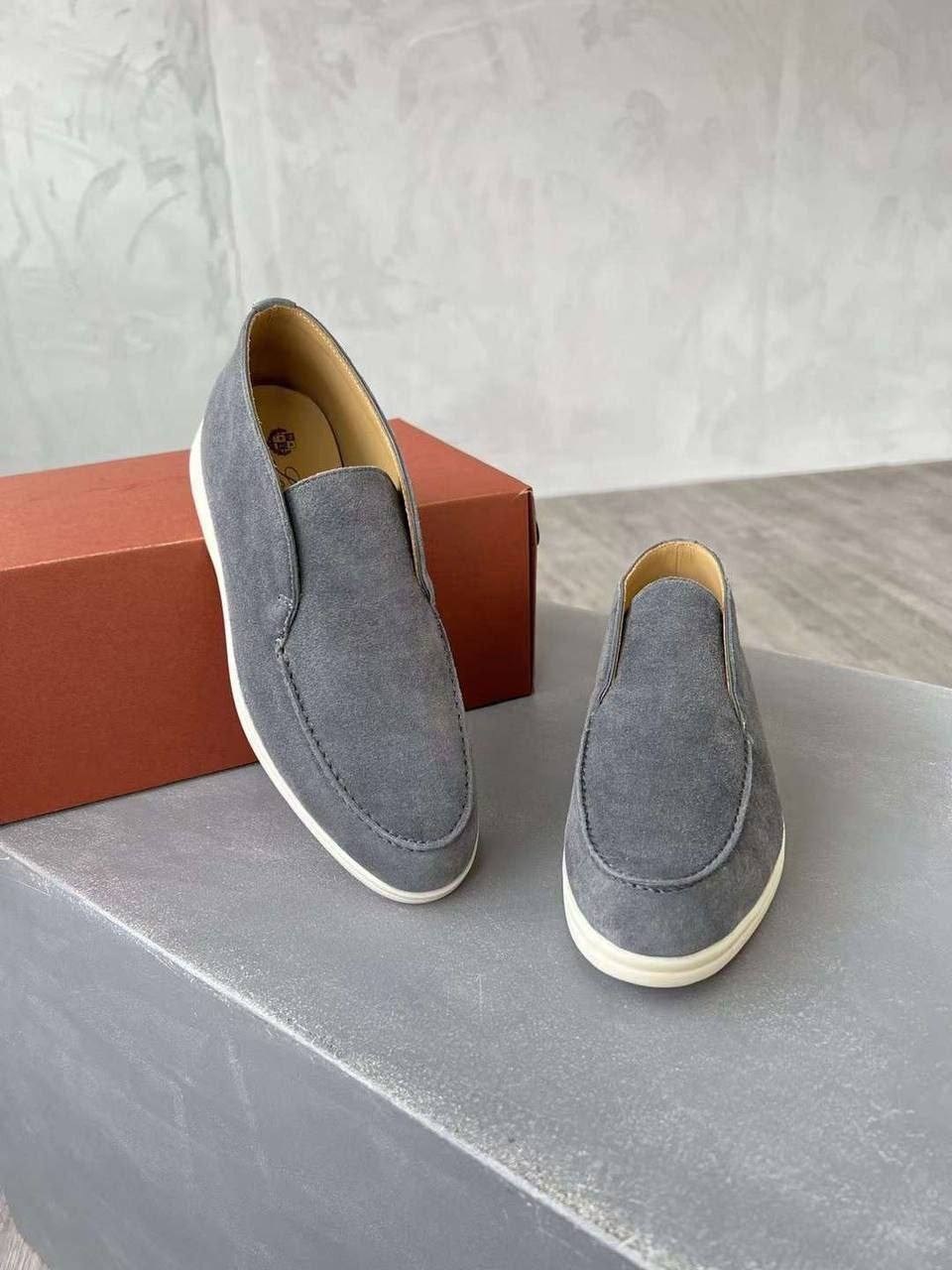 замшевые ботинки лоро пиано,лоферы мужские замшевые лоро пиано a100032 d.blue premium,лоферы мужские loro piana,мужские замшевые лоферы,мужские замшевые лоферы на резиновой подошве