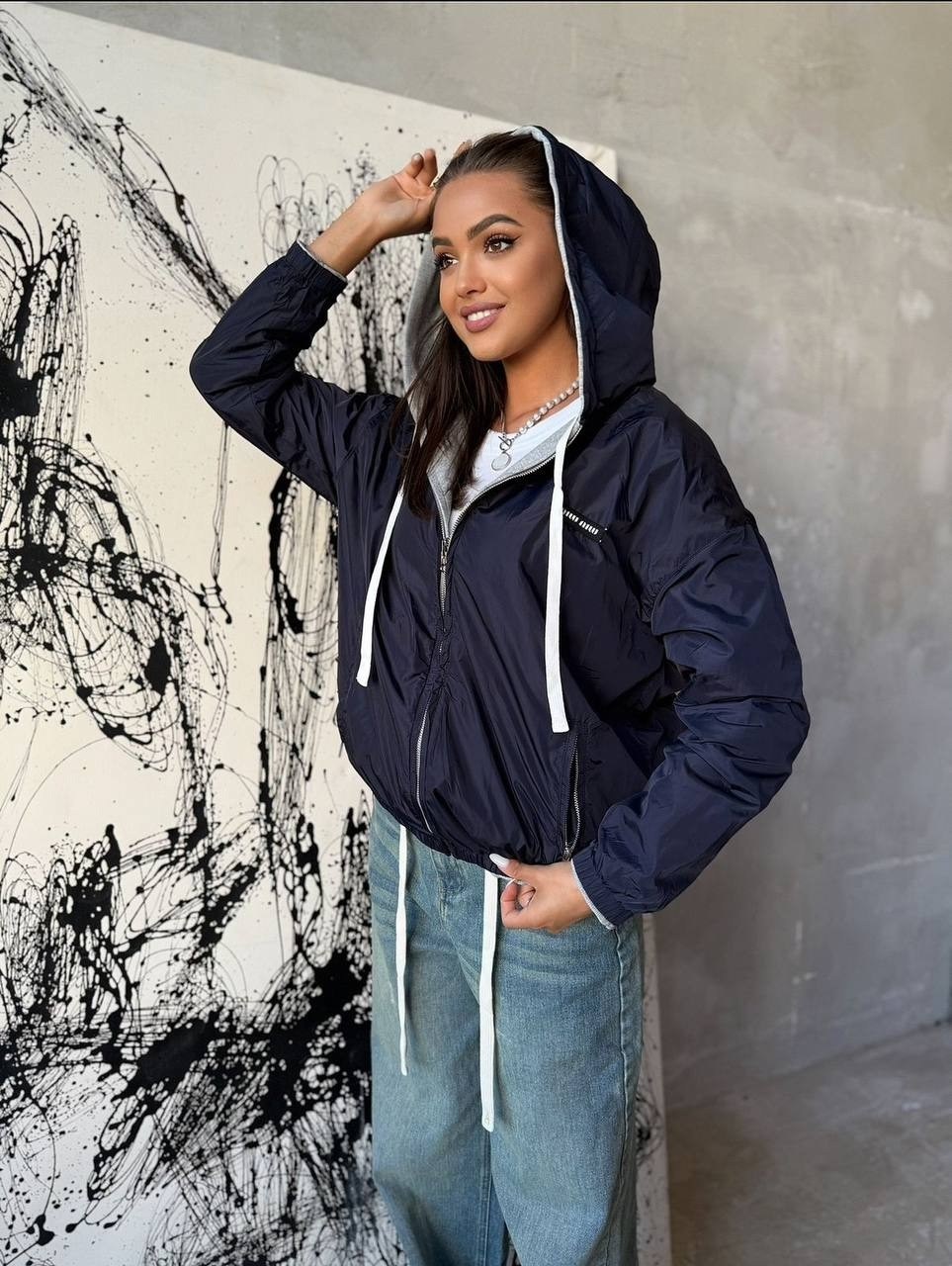 толстовка женская,толстовка на молнии из футера 3х нит.начес серый,оверсайз толстовка,модные наряды