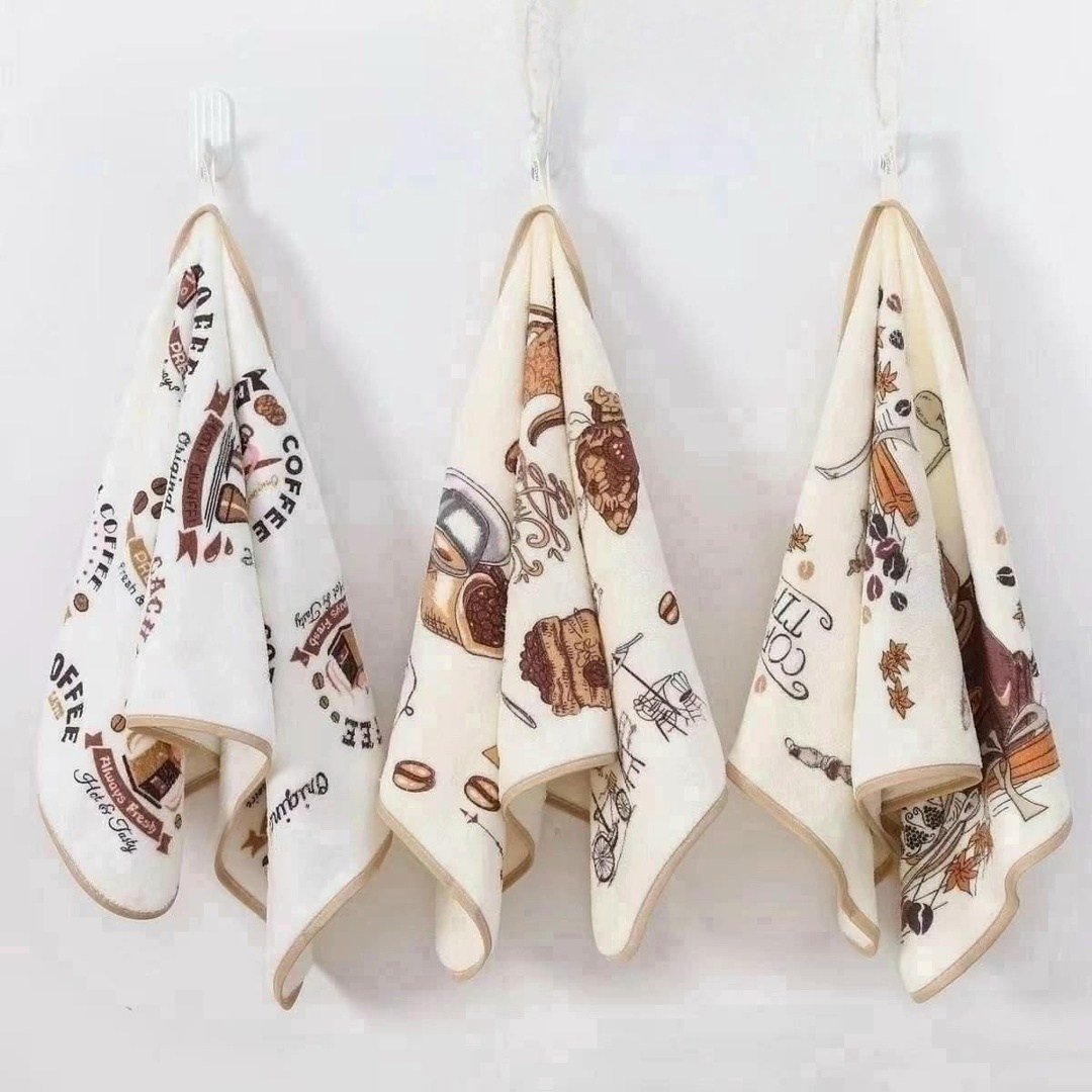 набор полотенец для кухни,набор кухонные полотенец,набор кухонных полотенец 5 шт,полотенца для кухни,набор кухонных полотенец кофе