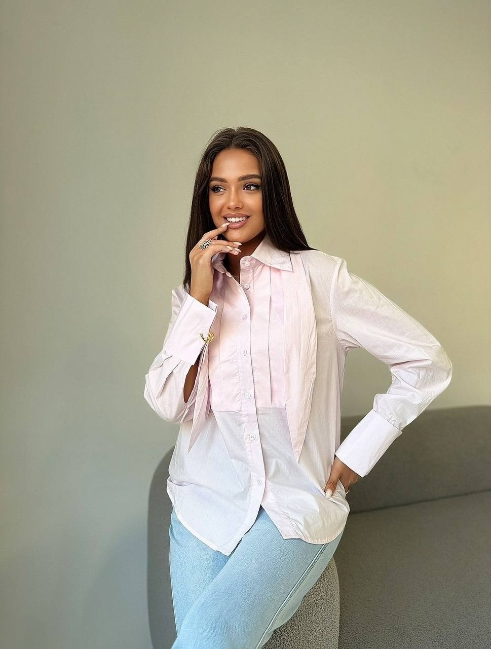 женская классическая рубашка оверсайз в полоску cracpot,классическая рубашка оверсайз,женская классическая рубашка,женская рубашка,рубашка оверсайз в полоску