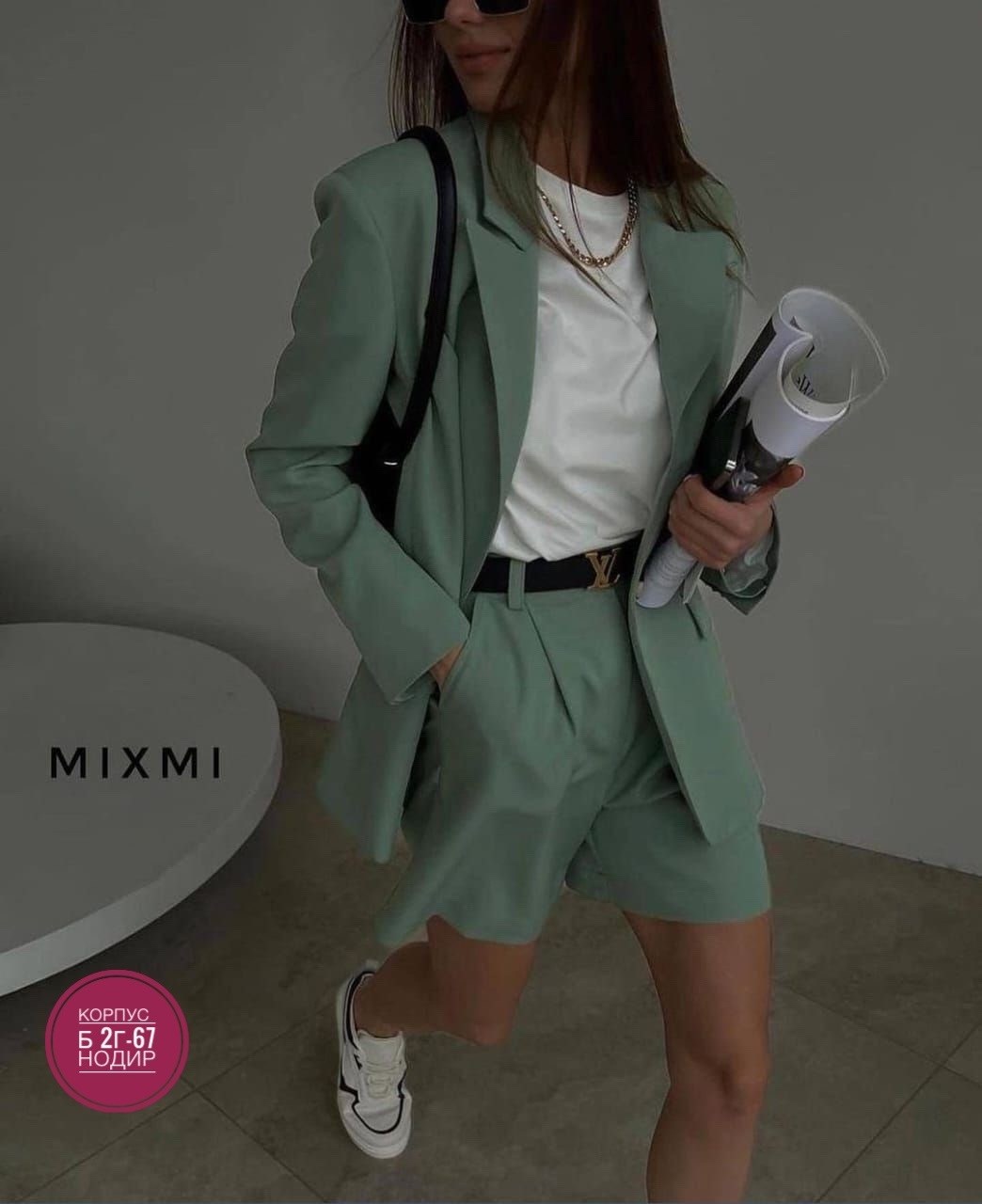 двойка костюм с пиджаком и шортами lr store,двойка костюм с пиджаком и шортами lr store песочный,костюм с шортами,костюм женский,костюм (пиджак и шорты)