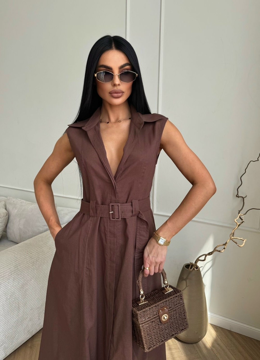 удлиненное платье,стильные платья,коричневое платье,платье идеальное,платье женской