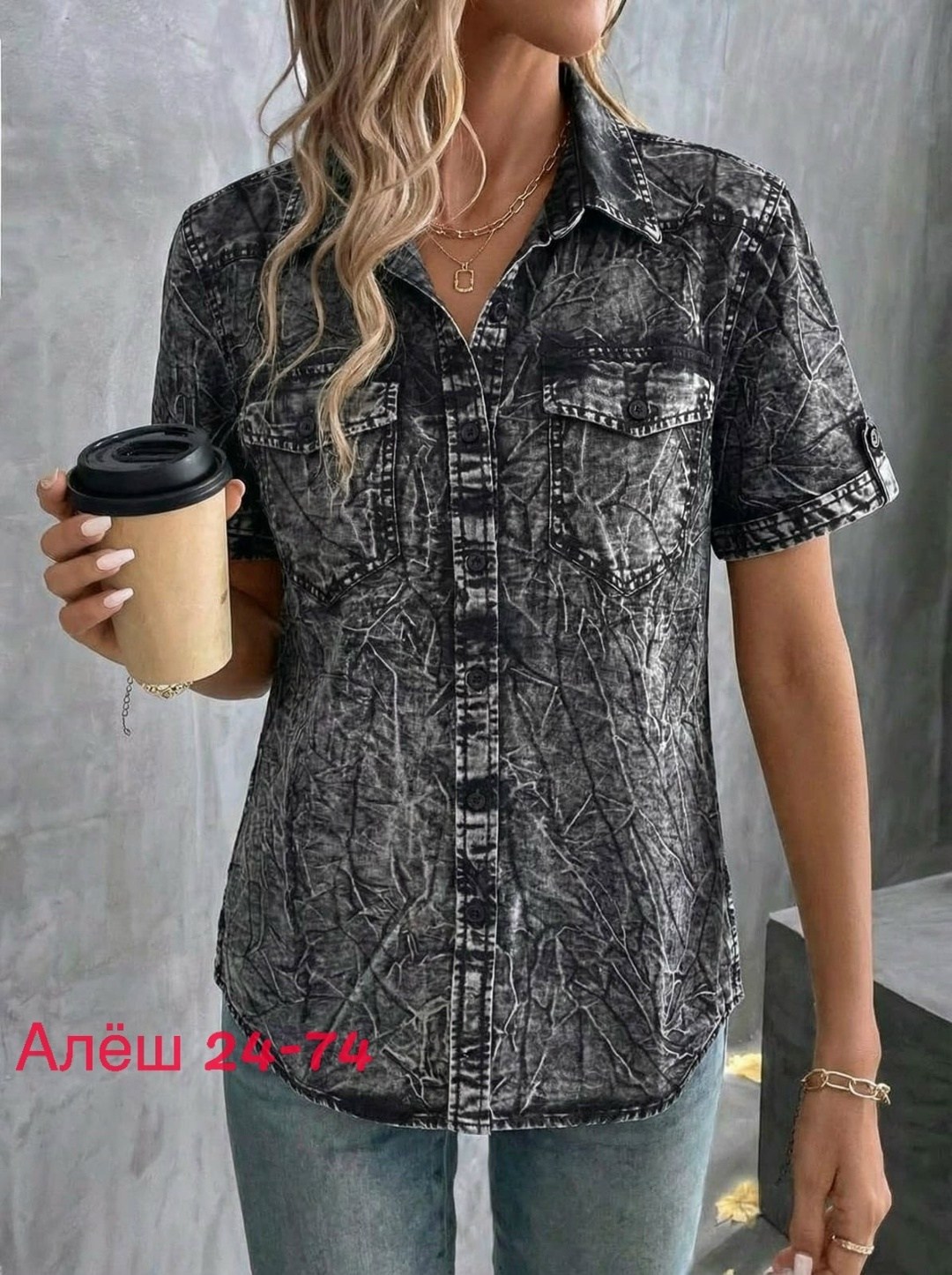 женская джинсовая рубашка,джинсовая рубашка,джинсовая блузка,женская джинсовая рубашка с коротким рукавом,джинсовая рубашка для женщин
