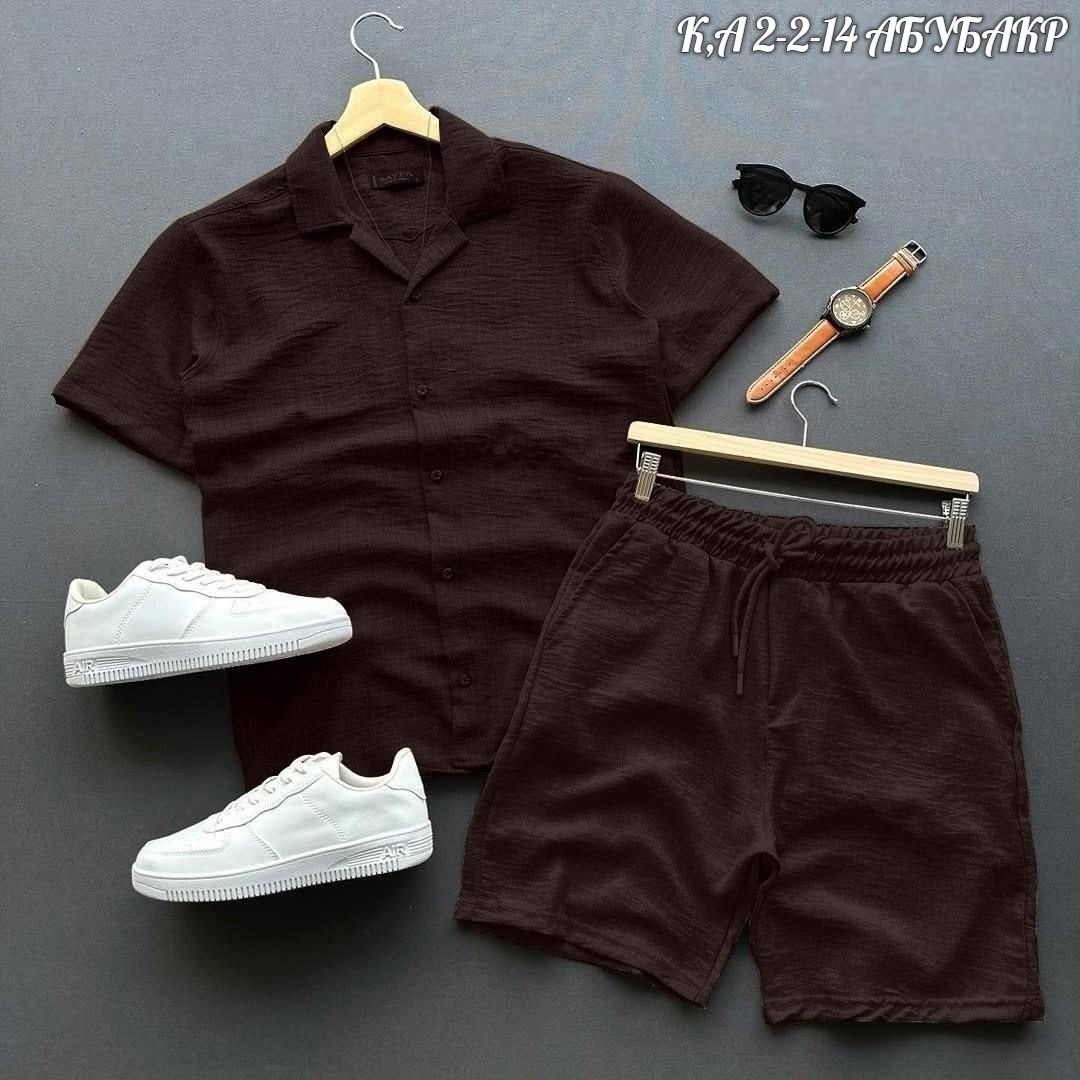 костюм шорты и рубашка,мужские летние костюмы,мужская мода,костюм для мужчин,комплект рубашка шорты