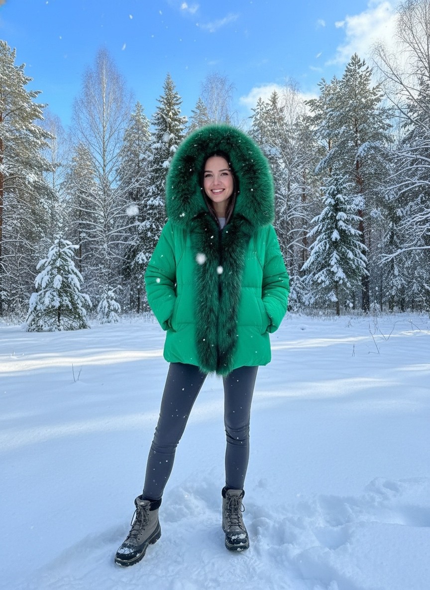 куртка - пуховик с мехом чернобурки city furs,пуховик с натуральным мехом,пуховик женский,пуховик зимний женский,пуховик с мехом чернобурки oversize фиолетовый