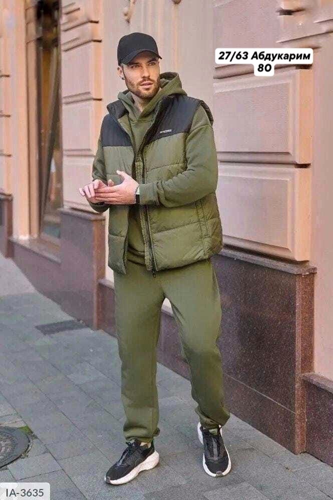 костюм тройка на флисе,мужские спортивные костюмы,жилетка на синтепоне,мужской теплый спортивный костюм на флисе с жилетом,костюм на флисе