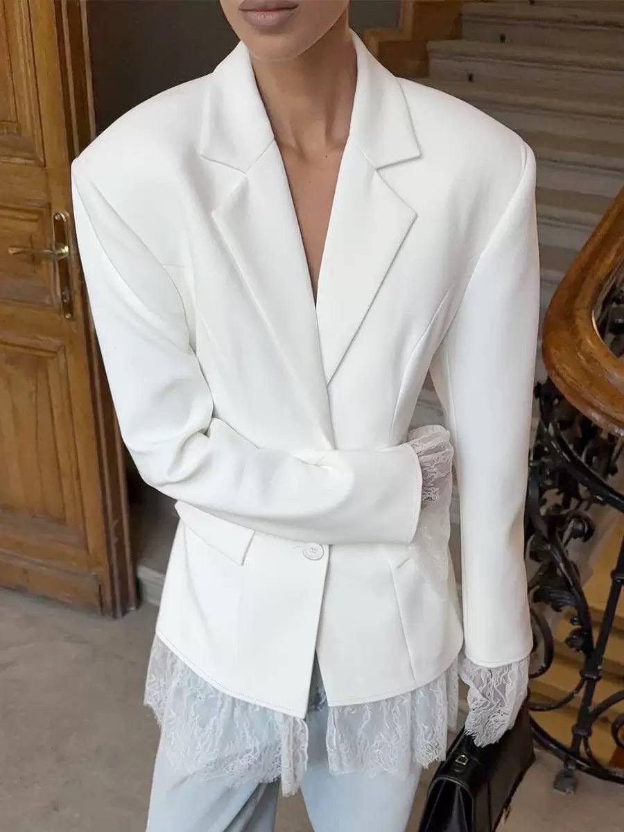 платье-пиджак,женский пиджак fdyoui черный,платье пиджак женское,платье пиджак с кружевом,пиджак женский