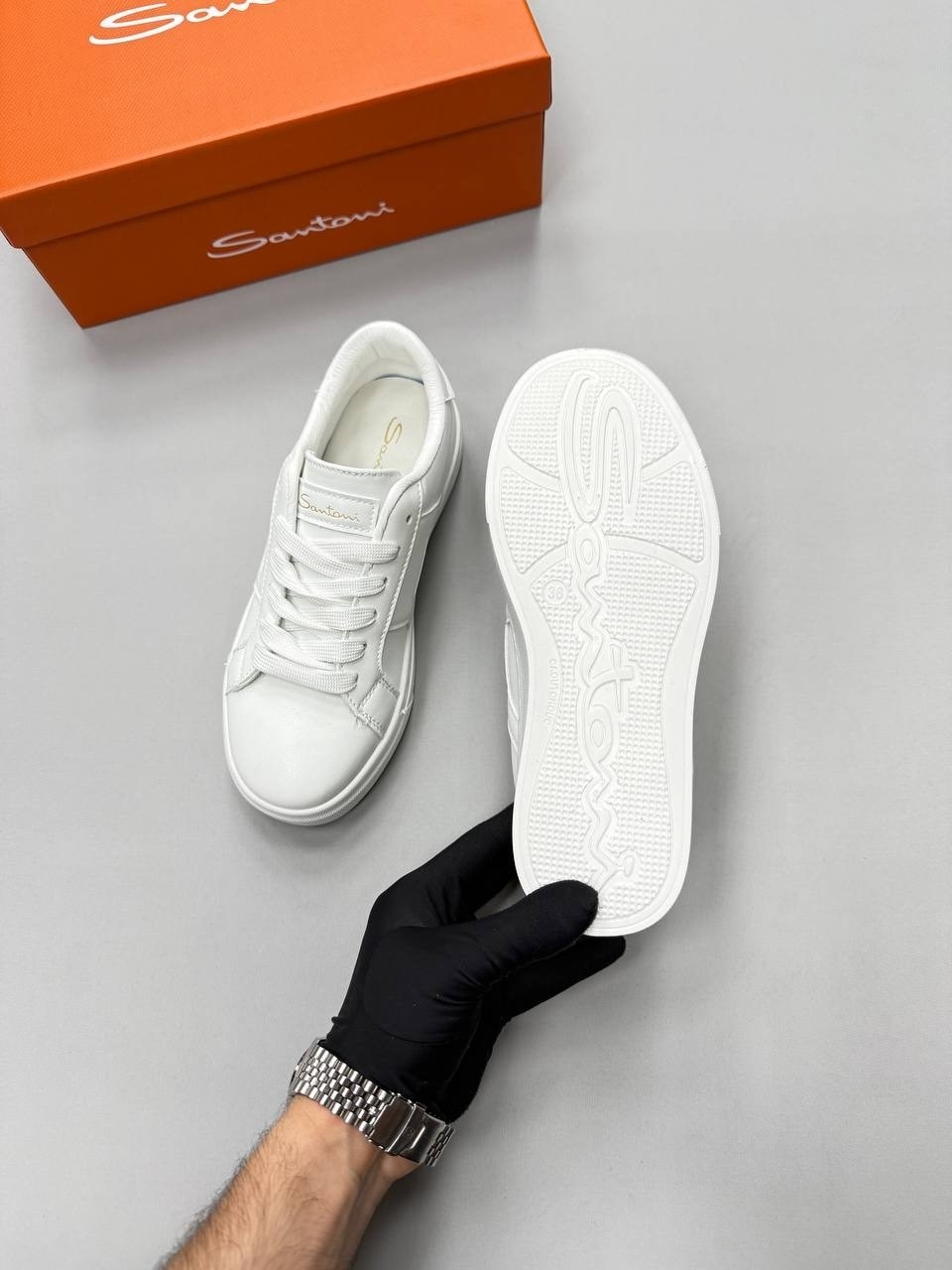 ,кроссовки santoni,спортивная ,кроссовки женскиe,кеды белые