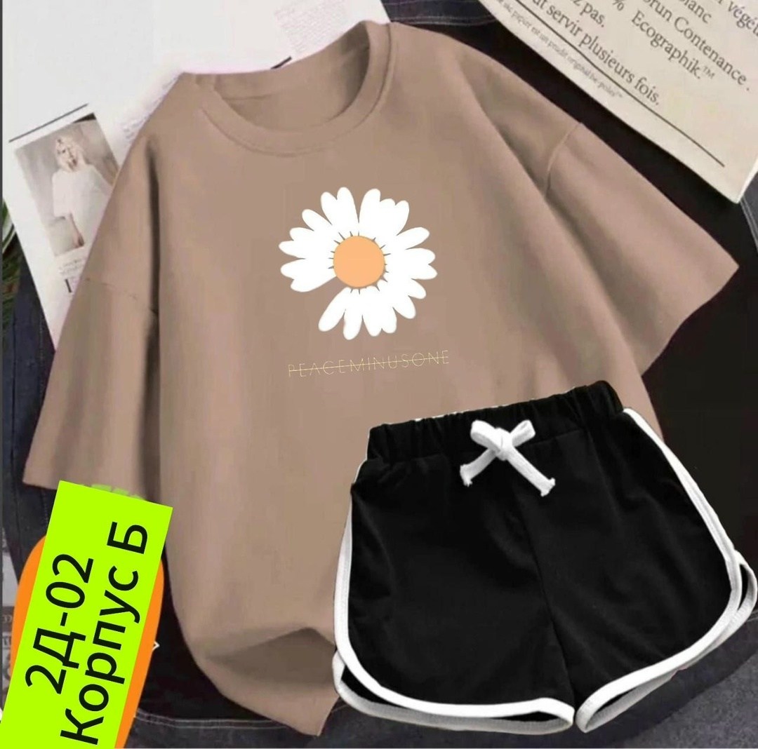 костюм женский с шортами,костюм женский,комплект костюм,костюм с шортам,футболки женские оверсайз