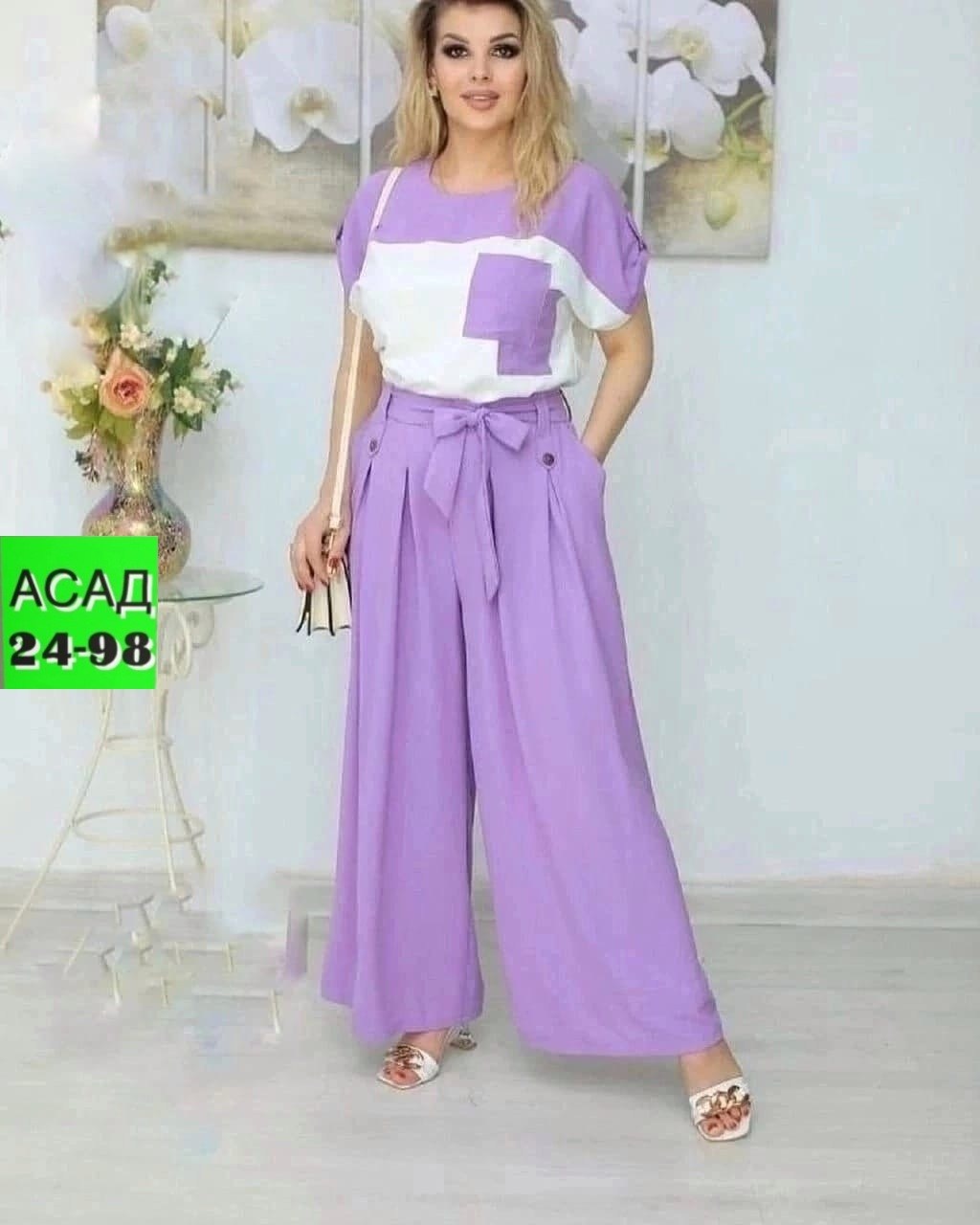 костюм женский,костюм женский брючный,костюм двойка женская,костюм фиолетовый,летние костюмы