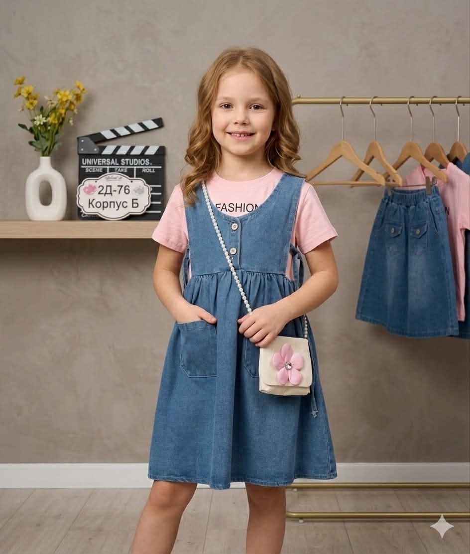 джинсовый сарафан для девочки,детский джинсовый сарафан,сарафан джинсовый,джинсовое платье для девочки,сарафан детский
