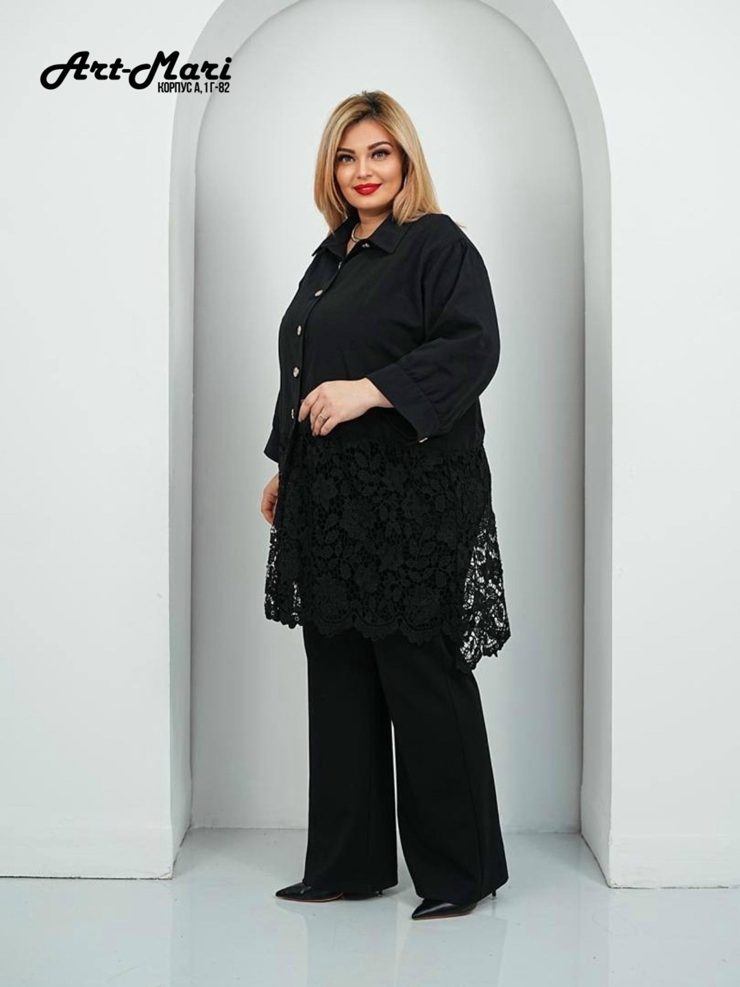 женский брючный костюм с кружевом,блуза свободного кроя,туника большие размеров,туника женская,брючный комплект