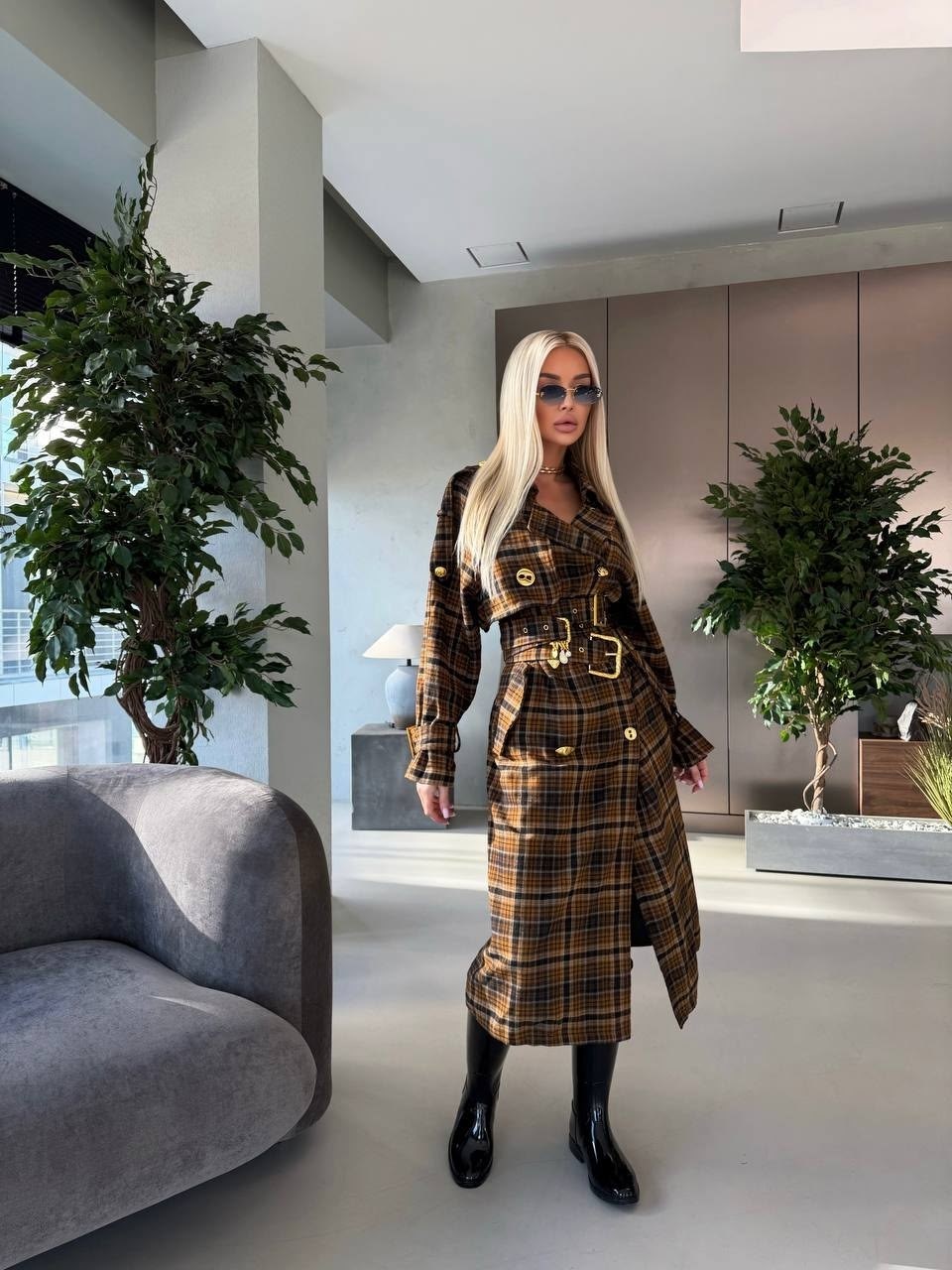 пальто в клетку,пальто модное,стильное пальто,костюм в клетку