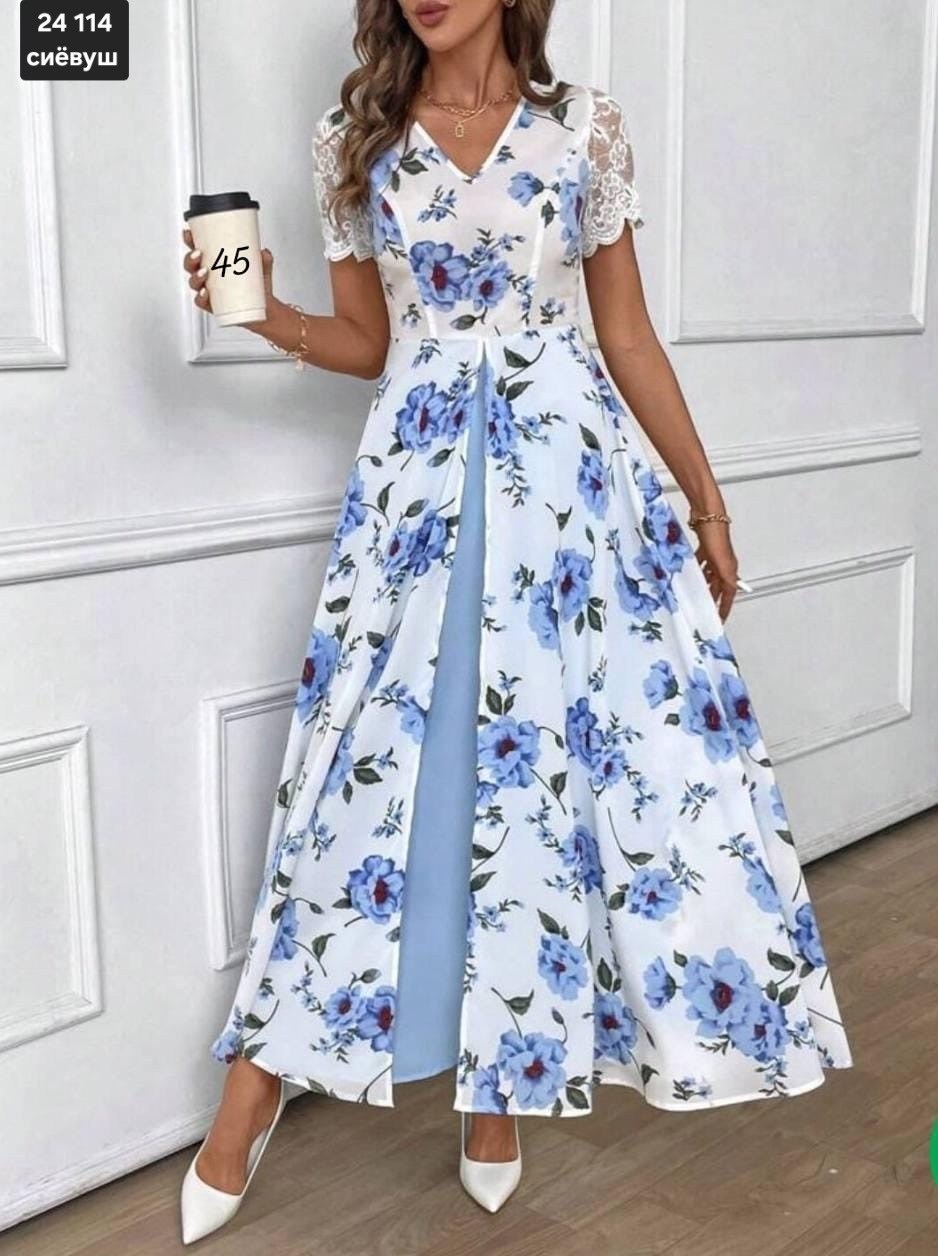 платье летнее женское,длинное летнее платье в цветочек,летнее платье макси,платье летнее,платье женской