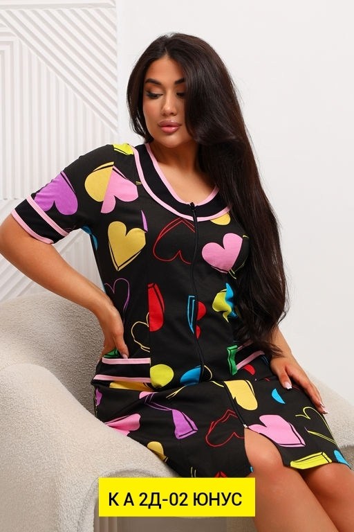 халат женский,халат туника,трикотажный халат,халат трикотажный женский,халат женский трикотажный на молнии