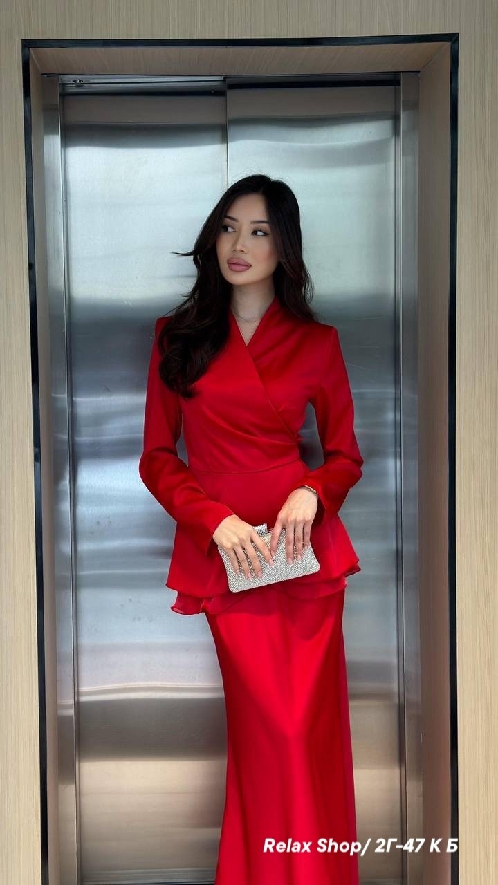 шелковый костюм двойка с юбкой макси by rumi,вечернее платье,брючный костюм,,платья