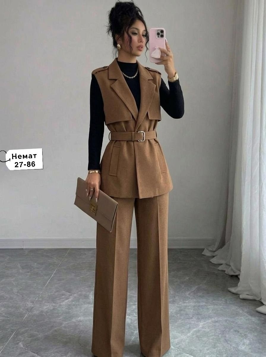 брючный костюм элегантный,брючный костюм женский,модные костюмы,костюм женский,брючный костюм с жилетом
