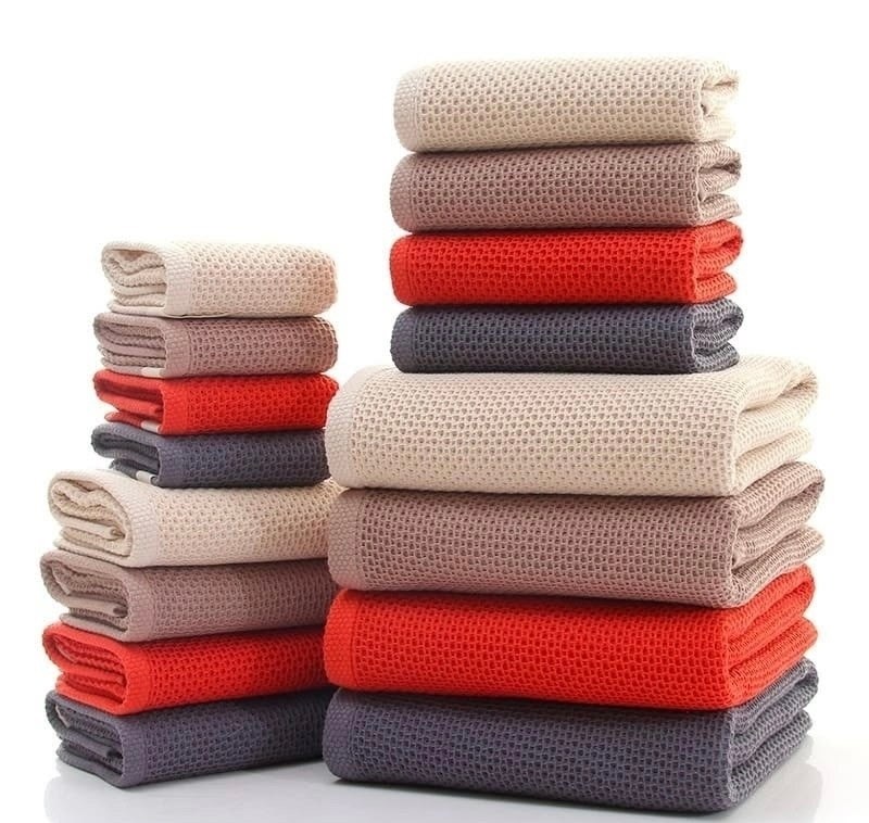 набор хлопковых полотенец,маленькое полотенце,полотенца для рук,набор вафельные полотенца,кухонные хлопковые полотенца