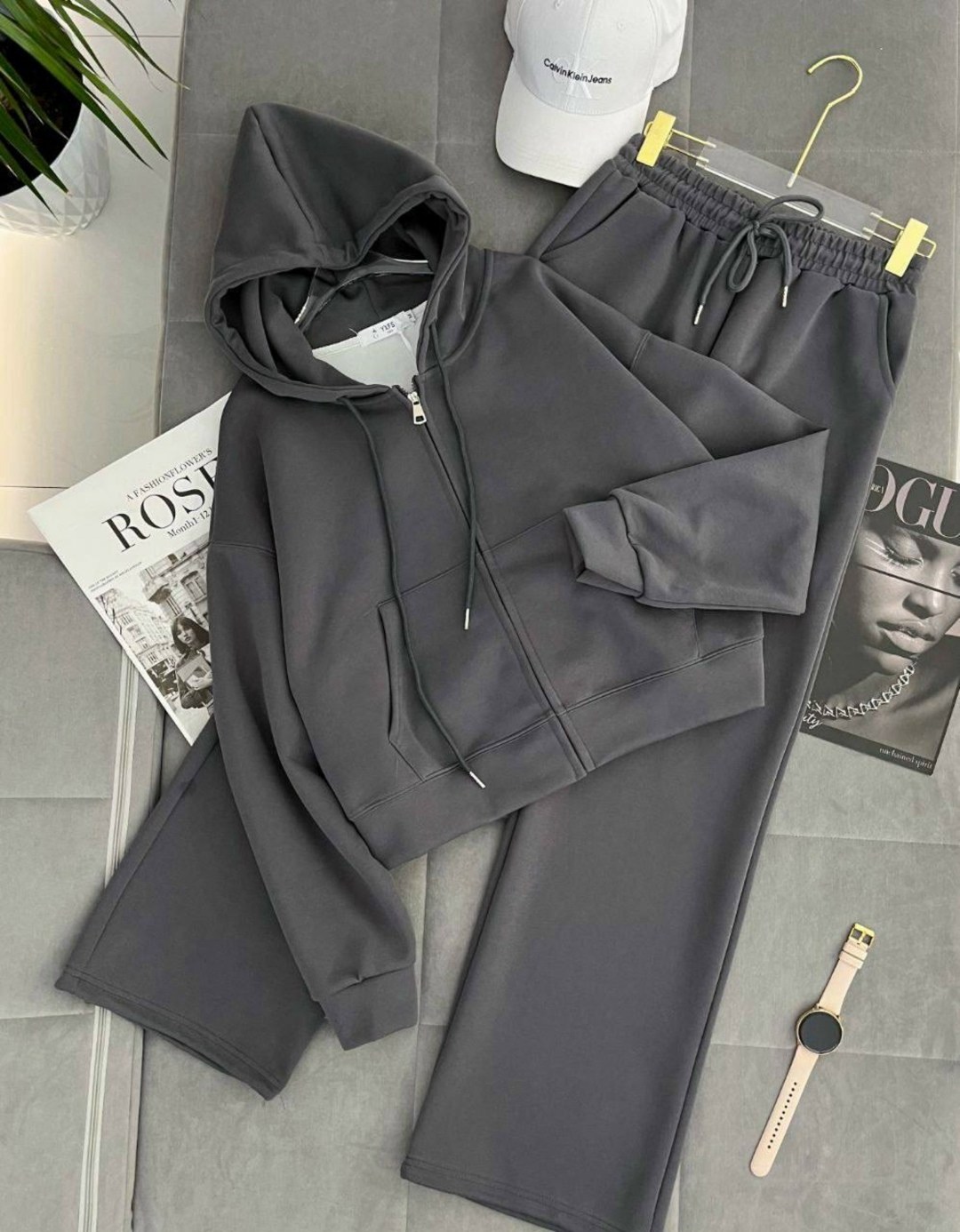 костюм оверсайз,костюм спортивный,костюм женский,спортивные костюмы для девочек,костюм базовый костюм оверсайз зип худи и штаны палаццо