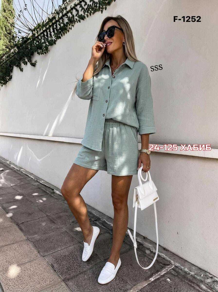 костюм с шортами,костюм с шортами хлопок,костюм с шортами женский,женский летний костюм,костюм шорты и рубашка