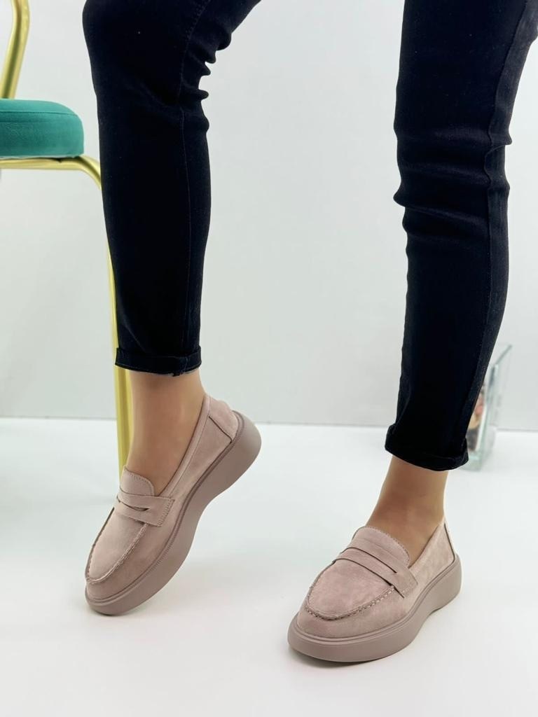 ,лоферы женские,бежевые лоферы,мокасины женские,лоферы женские замшевые пудровые