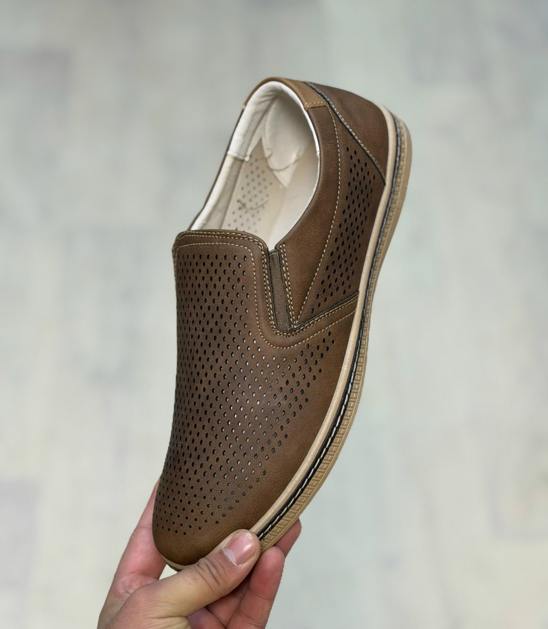 ,туфли мужские летние кожаные с перфорацией,туфли мужские,мокасины с перфорацией,мужская