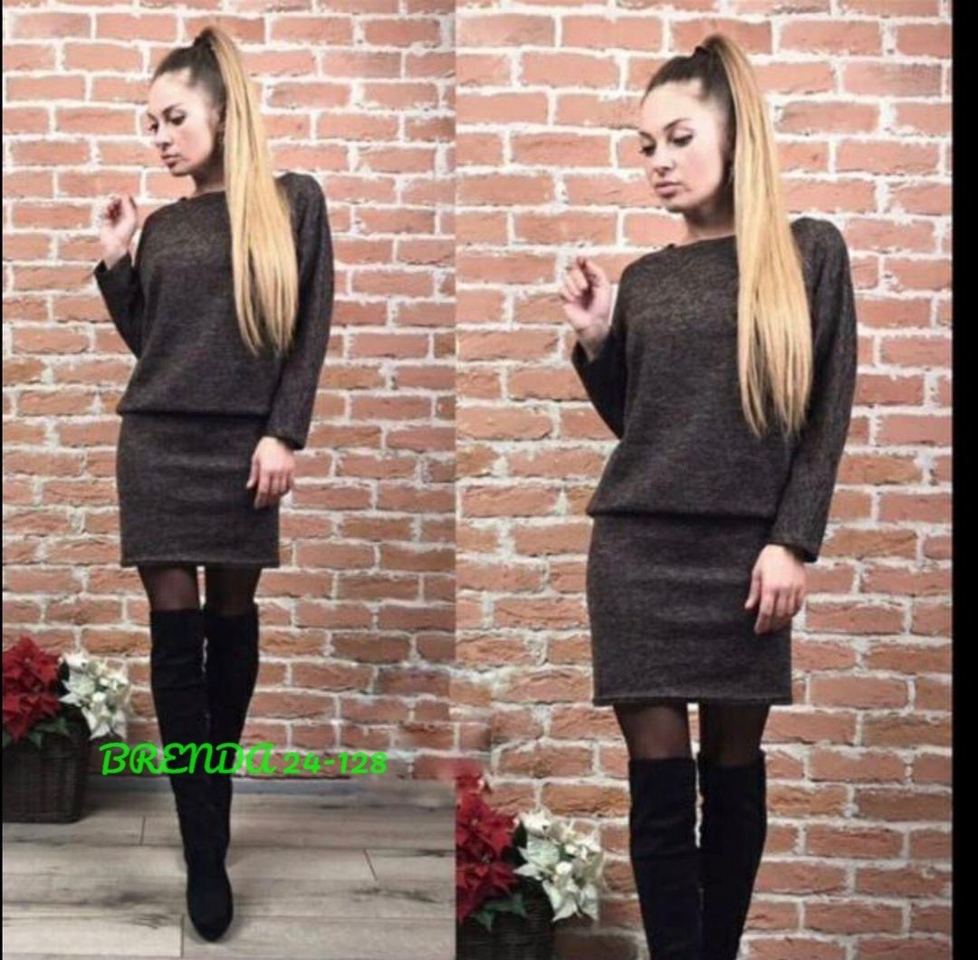 платье трикотажное женское,платье из ангорки,теплый костюм юбка с кофтой,платье туника,платье женской