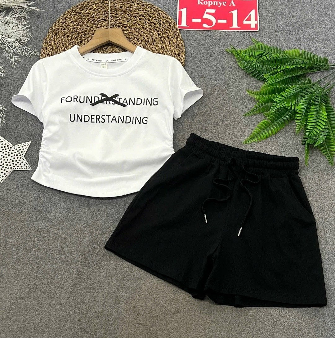 шорты для девочек,комплект одежды девочке,комплект одежды,костюм для девочек,комплект с шортами